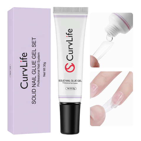 30g Toothpaste Solid Nail Glue Gel for Acrylic Nails Long Lasting-30g