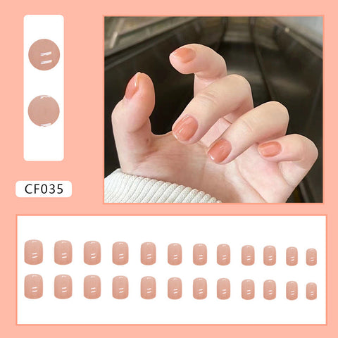 24pcs/Set Press On Nails CF035