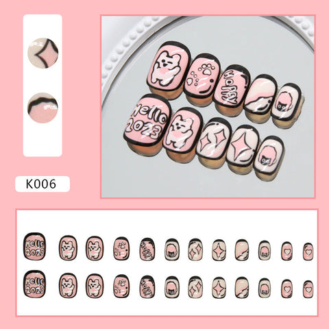 Mini Press On Nails 24pcs/Set  K006
