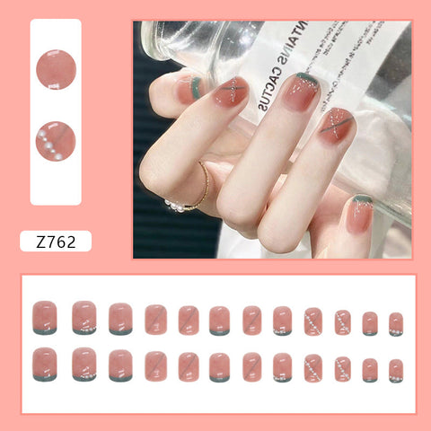 24pcs/Set Press On Nails Z762