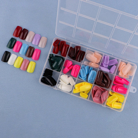 15 Colors 360pcs /Set Press On Nails 24pcs/Color FN17