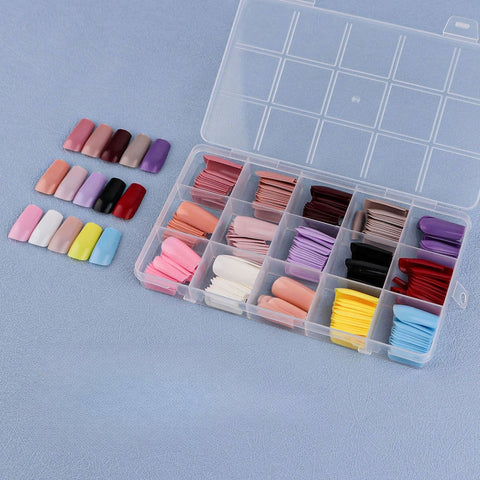 15 Colors 360pcs /Set Press On Nails 24pcs/Color FN05