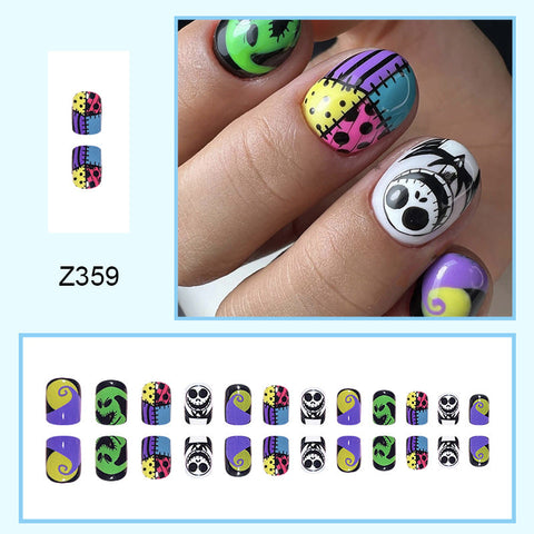 24pcs/Set Press On Nails Z362